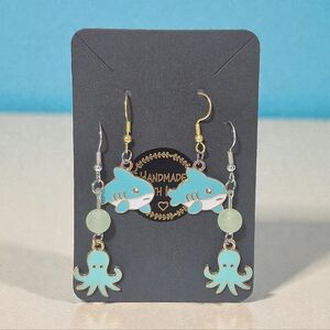 Handcrafted Ocean Themed Earring Set Youth-Adult